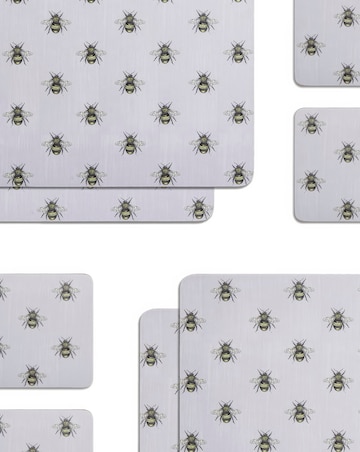 Creative Tops Country Bee Set of 4 Placemats & Coasters