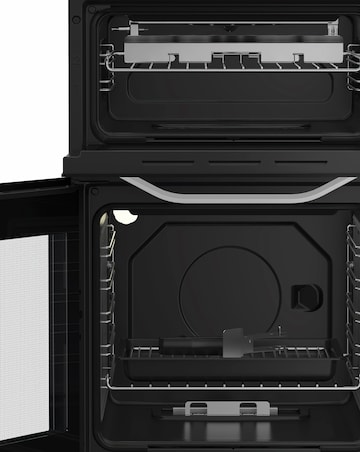 Hotpoint HTG5GCWL 50cm Gas Twin Cooker with Glass Lid - White + installation
