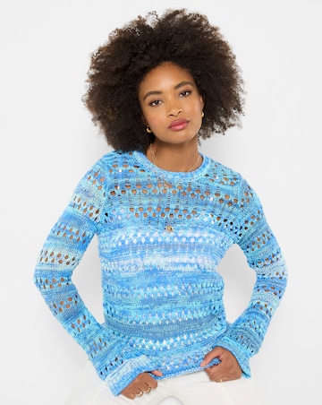 Joe Browns Summer Blues Boho Open Knit Jumper