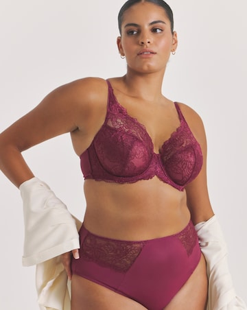 Pretty Secrets (2 Pack) New Ella Wired Full Cup Bras (C-J) Fig/Cherry