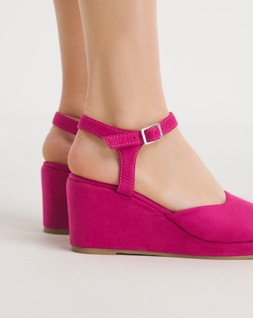 Lexi Barely There Wedge Sandals - Wide Fit (E)