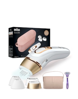 Braun IPL Silk-Expert Pro 5, At Home Hair Removal Device with Pouch PL5347 - White/Gold