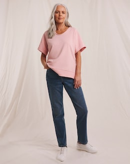 Julipa Pure Cotton Short Sleeve Sweatshirt