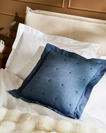 Nola Cotton Quilted Ruffled Edge Cushion