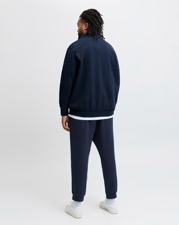 Jack & Jones Versterbro Logo 1/4 Zip Sweat & Jogger - Navy