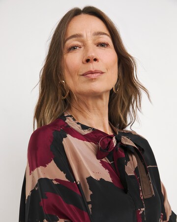 Religion Tie Neck Blouse