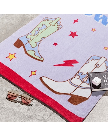 Catherine Lansfield Howdy Cowgirl Beach Towel