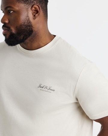 Jack & Jones Archive Logo T-Shirt - Cream