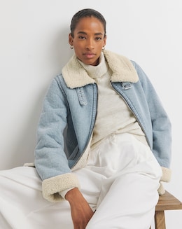 Denim Shearling Jacket