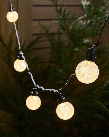 Crackle Ball Mains Powered Colour Changing Stake Lights Set of 10