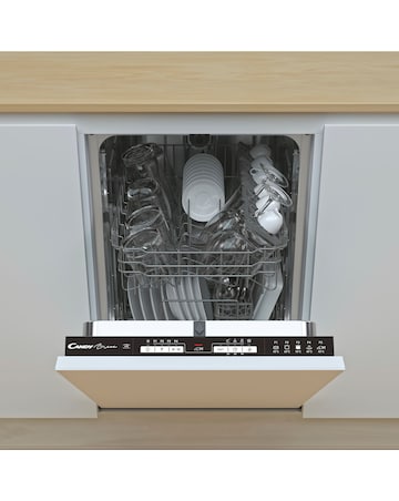 Candy Brava CDIH 2L952-80 Integrated Slimline Dishwasher 9 Place Black Install