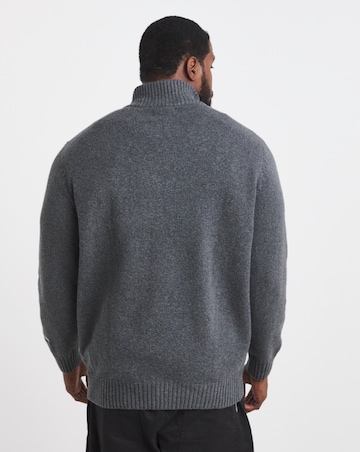 Jack & Jones Norrebro 1/4 Zip Jumper - Grey