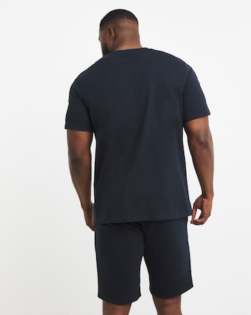 Jack & Jones Star Logo T-Shirt & Short Set - Navy