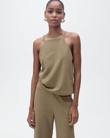 Mango Cropped Palazzo Trouser