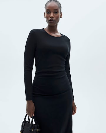 Mango Cotton Midi Dress