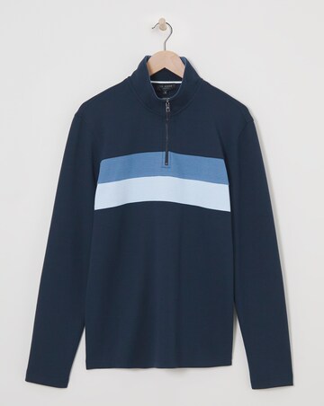 Ted Baker Veller Super Soft 1/4 Zip Long Sleeve Top