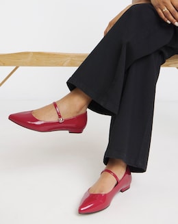 Clara Pointed Toe Mary Janes - Extra Wide Fit (EEE)