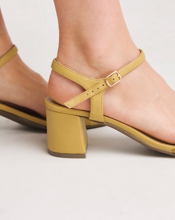 Kylie Barely There Block Heeled Sandals Extra Wide EEE Fit