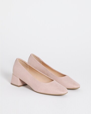 Heavenly Soles Catherine Low Block Heel Court Shoes - Extra Wide Fit (EEE)