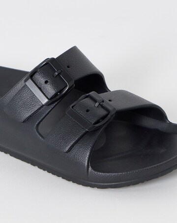 Mens Adjustable Double Buckle Slide Wide