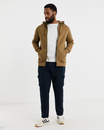 Full Zip Hoodie Long - Beige