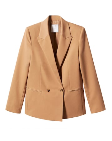 Mango Greta Tan Blazer