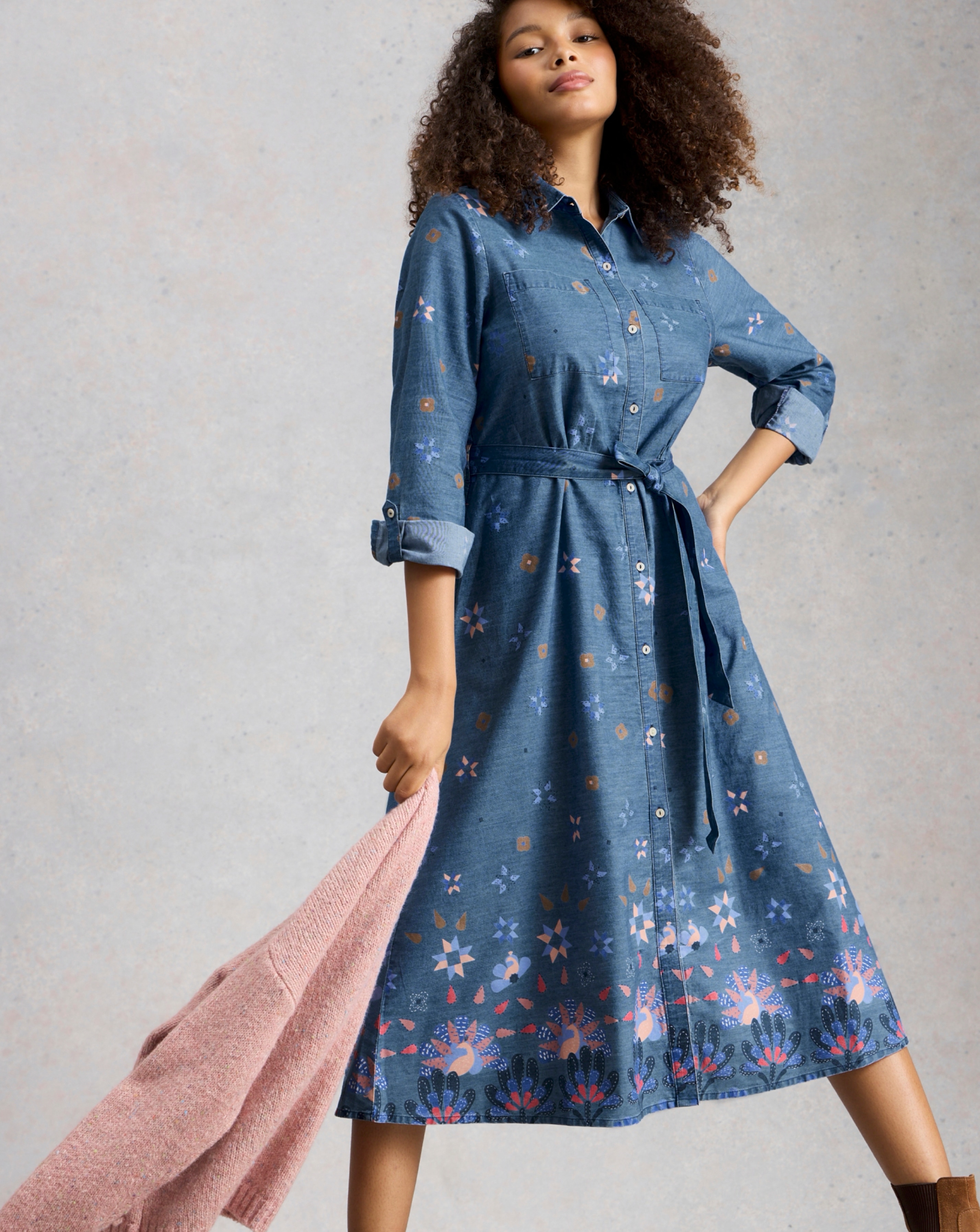 White Stuff Lana Denim Midi Dress | Ambrose Wilson