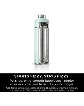 Ninja Thirsti Carbonated 20oz Bottle with Carbonation Lid in Mint