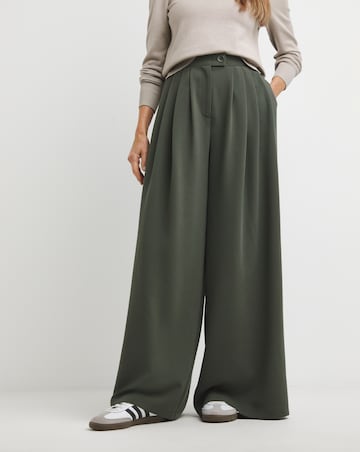 Olive Wide Leg Trousers