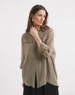 Voile Utility Detail Shirt