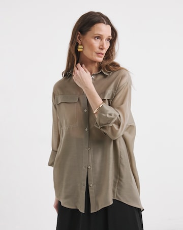 Voile Utility Detail Shirt