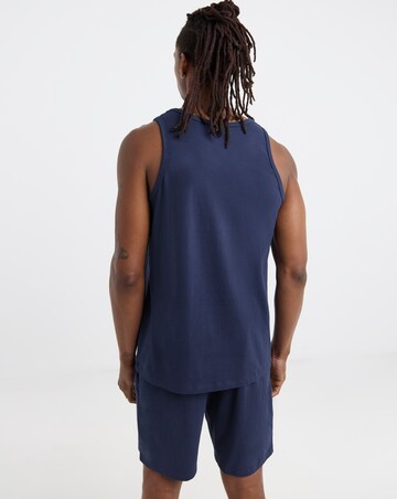 Vest And Short Pyjama Set- Navy