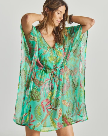 MAGISCULPT Embellished Beach Kaftan