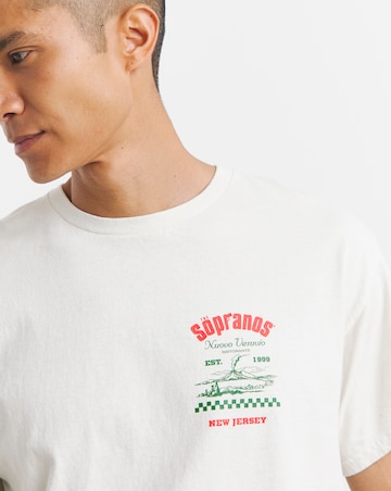 The Sopranos Back Graphic T-Shirt - Ecru