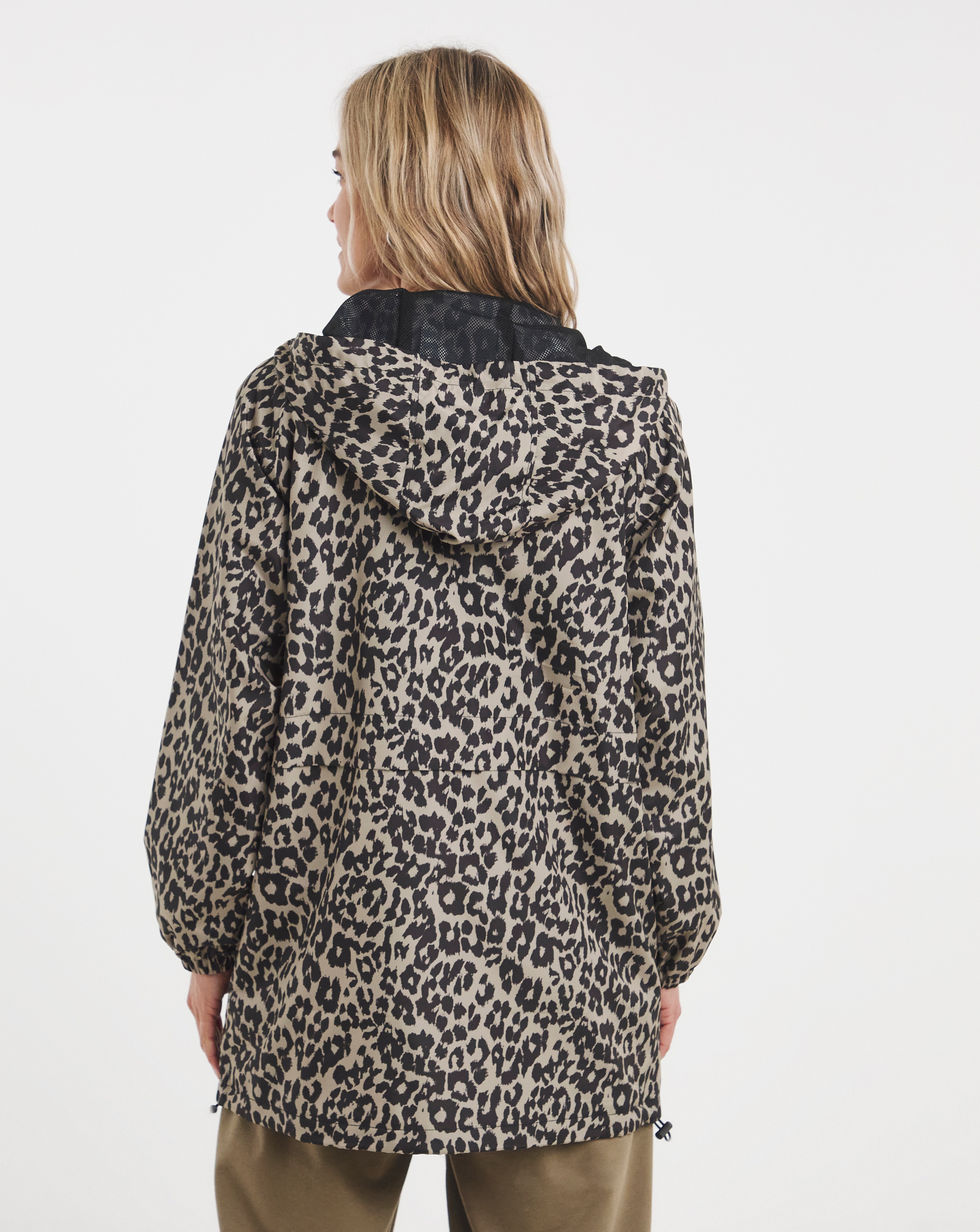 Leopard Short Lightweight Raincoat | Ambrose Wilson