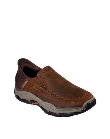 Skechers Slip-ins Respected Elign Wide Fit Shoe - Tan