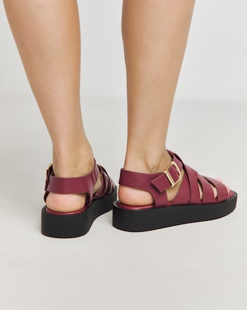 Simply Be Dublin Chunky Fisherman Sandals - Extra Wide Fit (EEE)