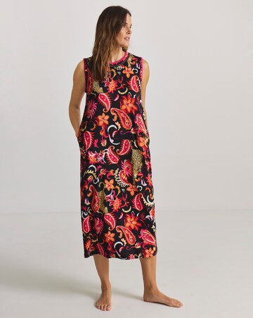 Figleaves Blanket Stitch Leopard Nightie