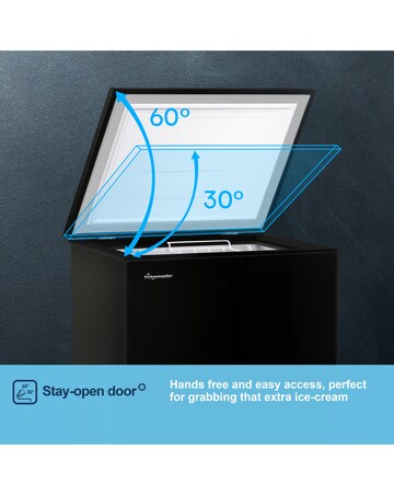 Fridgemaster MCF96EB 96L Chest Freezer - Black E Rated