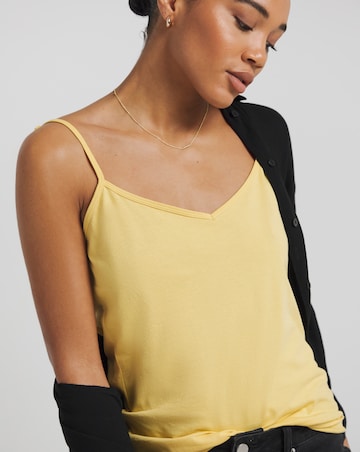 Simply Be Yellow Cami V Neck Vest