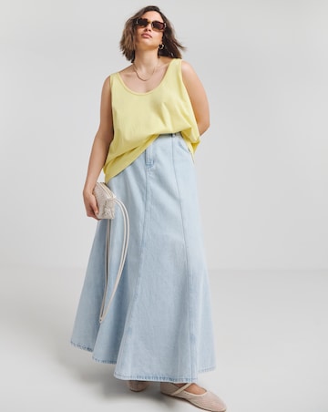 Simply Be Yellow Longline Slouchy Vest