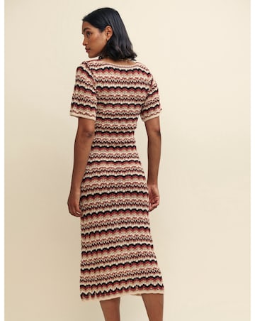 Nobody's Child Mock-Crochet Knitted Midi Dress