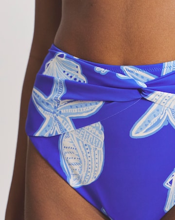 Magisculpt Shell Print Bead Detail Bikini Brief