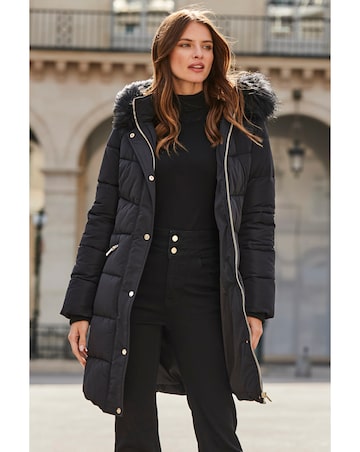 Sosandar Glam Padded Coat