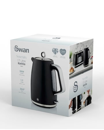 Swan Serenity Black 1.7L Kettle