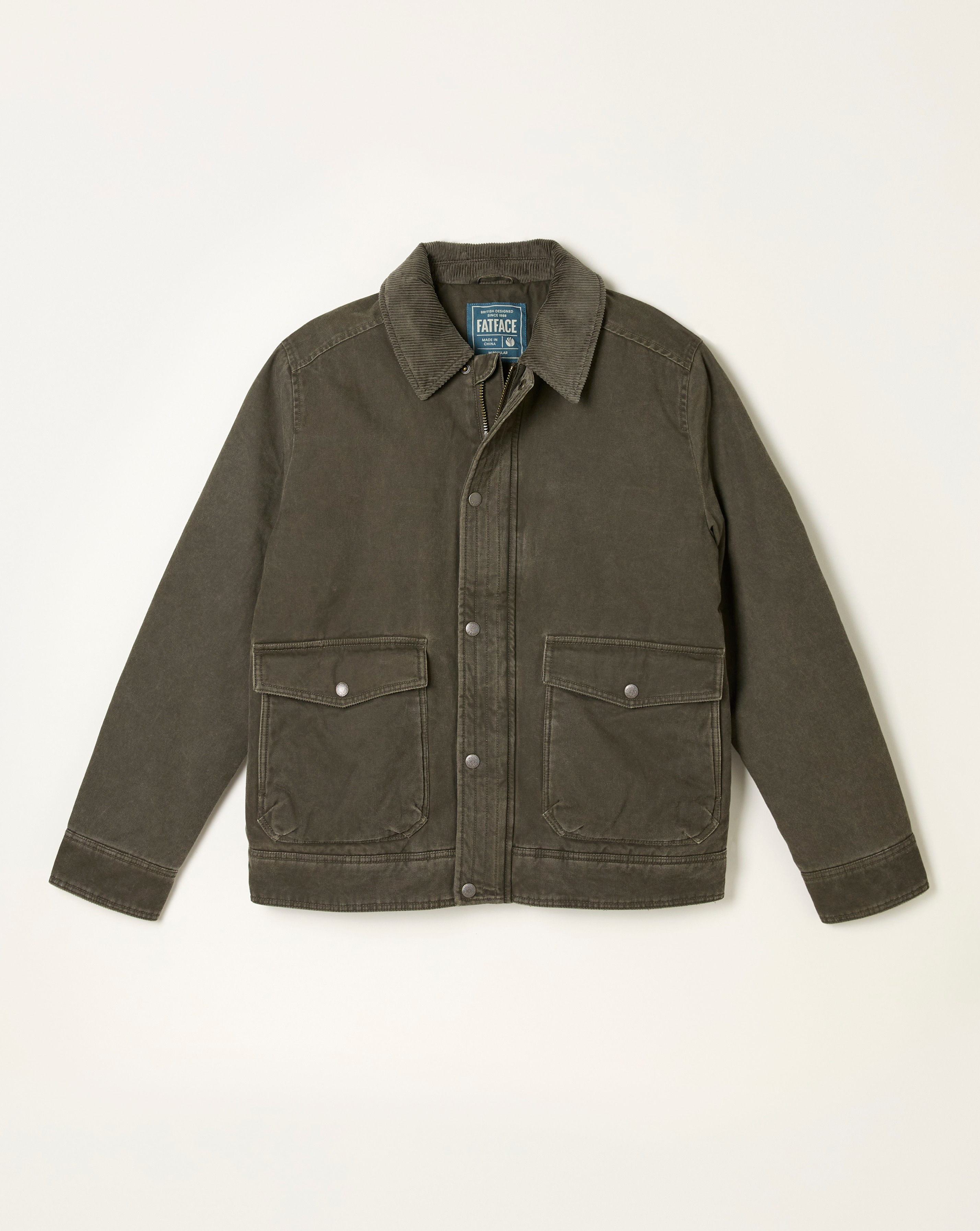 FatFace Warton Jacket (Regular & Tall) - Khaki | Ambrose Wilson