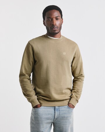 Union Garment Dyed Crew Neck Sweat- Tan