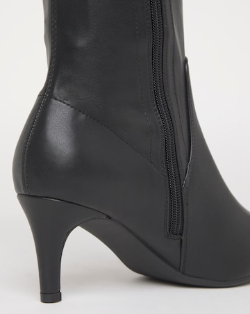 Symphony Heeled Knee High Sock Boots - Extra Wide Fit (EEE) Standard/Curvy Calf