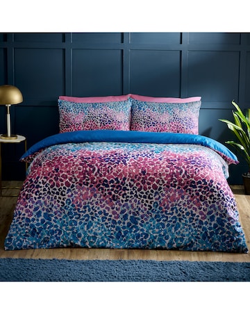 Catherine Lansfield Satin Animal Print Duvet Cover Set
