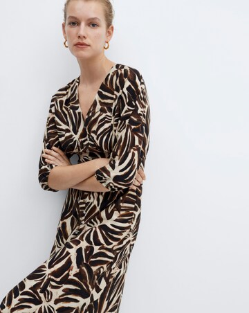 Mango Caludie V-Neck Midi Dress